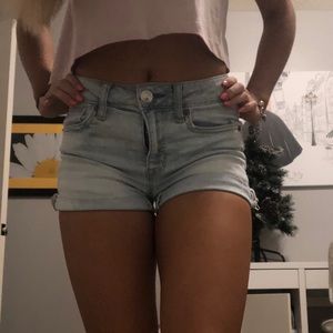 Denim shorts